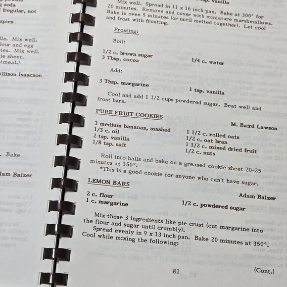 Cooking With Cameron 4 H 1994 Spiral Bound Cookbook Vintage Recipe Book Texas - Picture 11 of 13